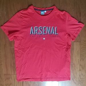 Puma Arsenal FC T Shirt Soccer Football Red